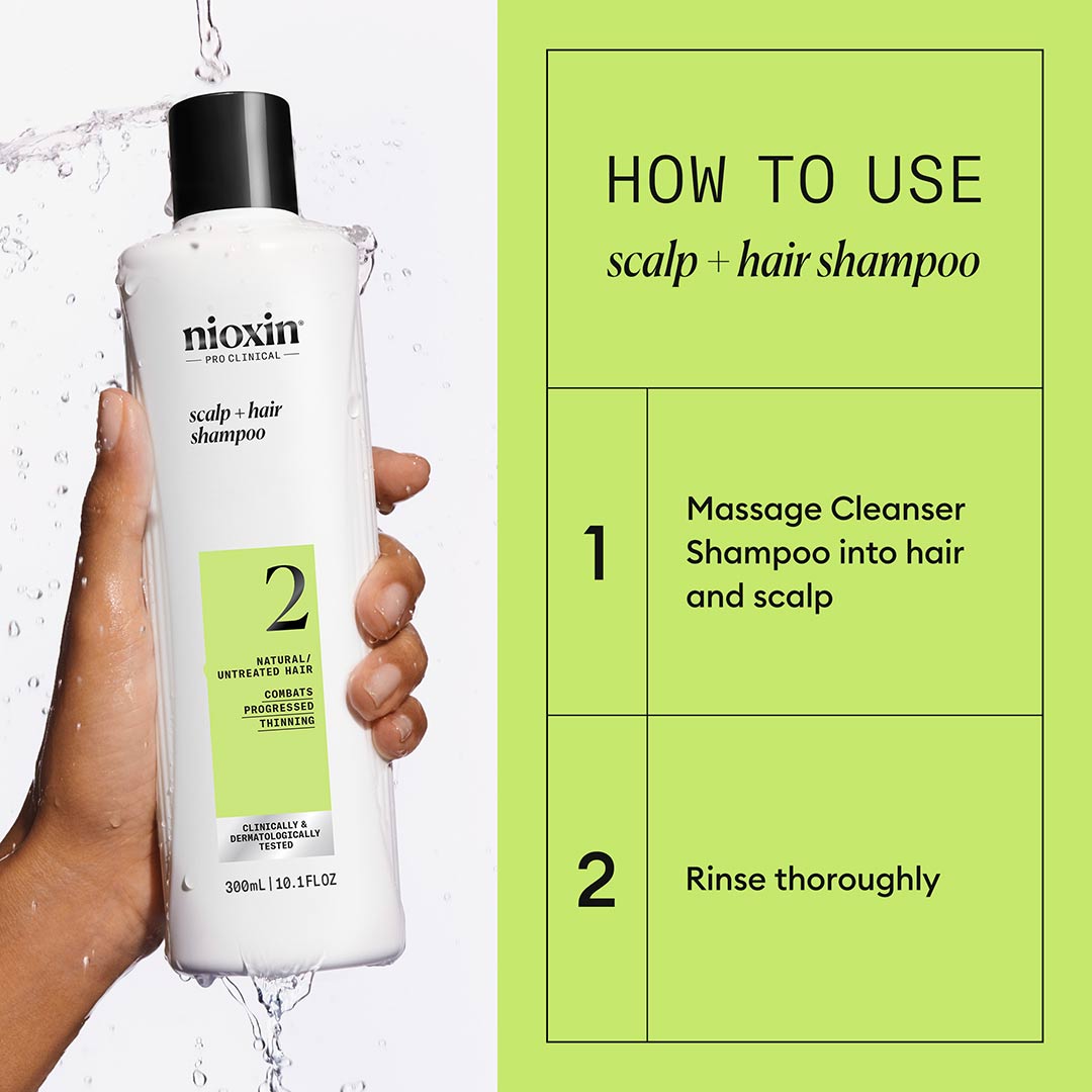 Nioxin System 2 Shampoo, 300 ml - Image 2