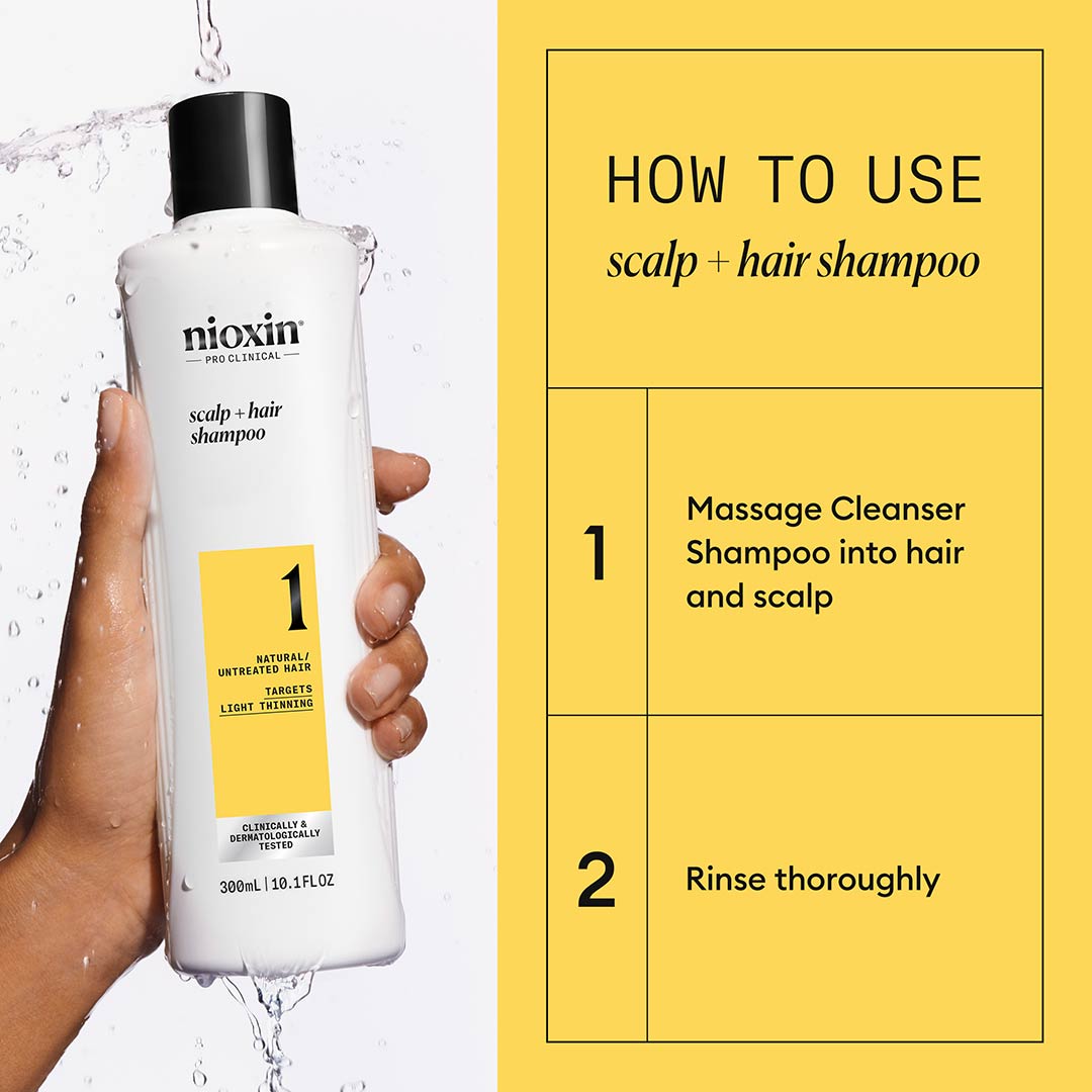 Nioxin System 1 Shampoo, 300 ml - Image 2