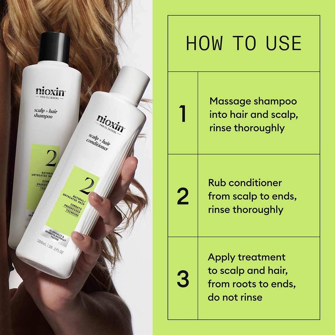 Nioxin System 2 Loyalty Kit, 300+300+100 ml - Image 2