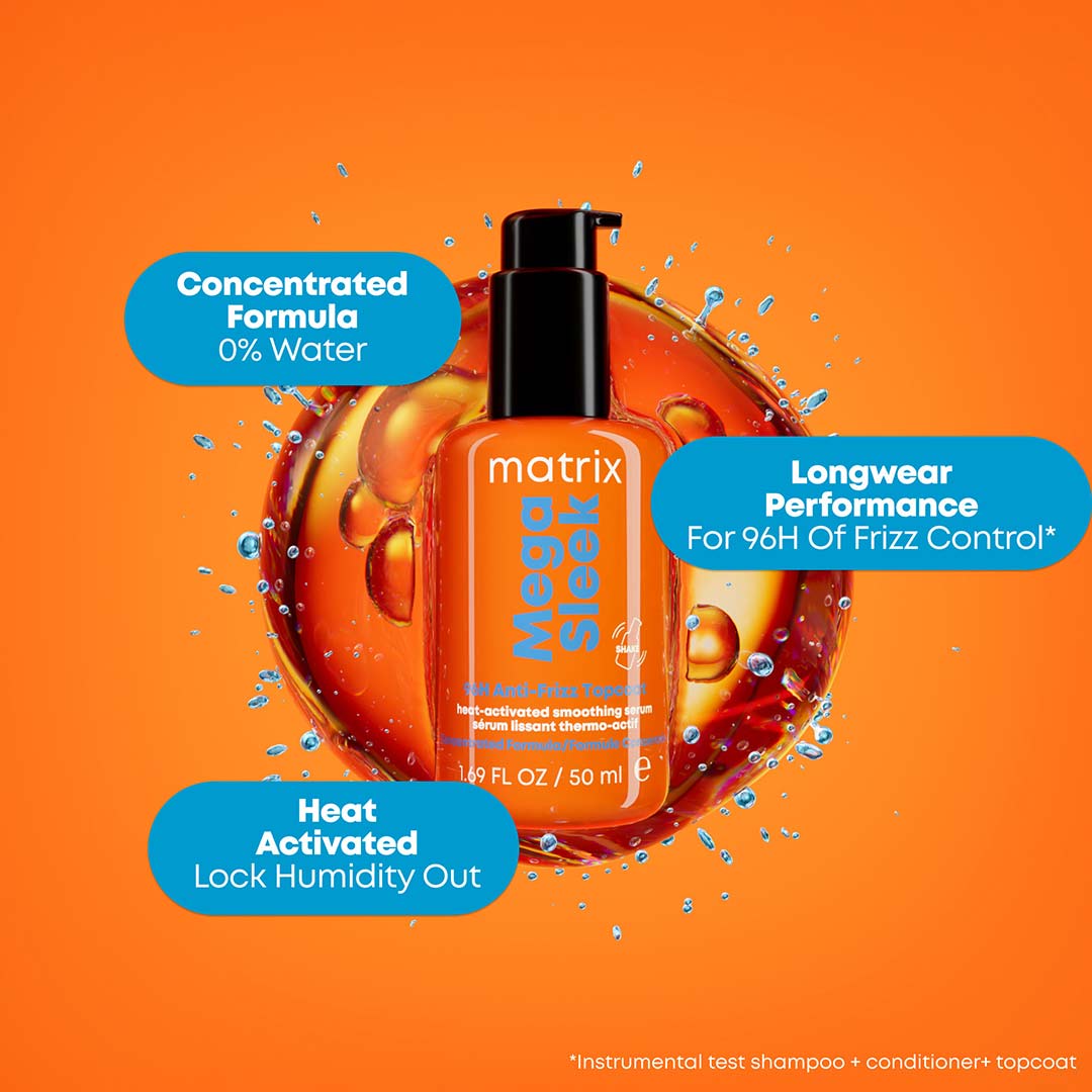 Matrix Mega Sleek 96H Anti-Frizz Topcoat, 50 ml - Image 3